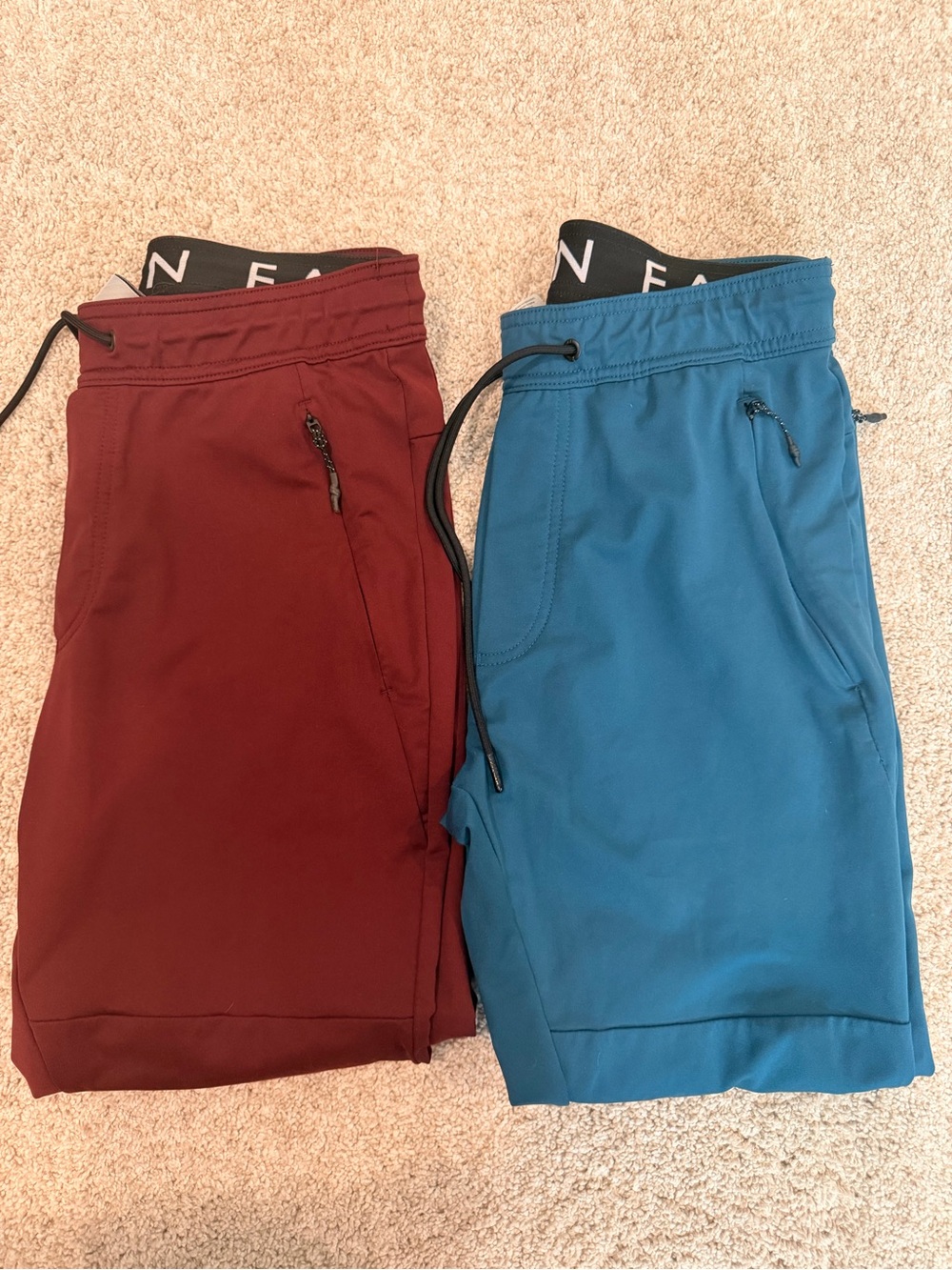 American Eagle Outfitters Mens Joggers - Burgundy & Teal - Picture 4 of 4